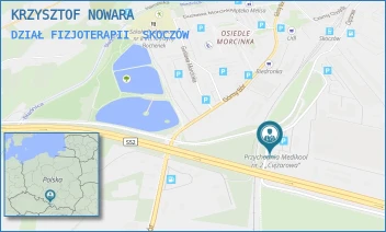 DZIAŁ FIZJOTERAPII - KRZYSZTOF NOWARA - UL. CIĘŻAROWA 54,  SKOCZÓW