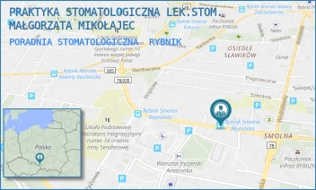 PORADNIA STOMATOLOGICZNA - PRAKTYKA STOMATOLOGICZNA LEK.STOM. MAŁGORZATA MIKOŁAJEC - UL. WŁADYSŁAWA STANISŁAWA REYMONTA 60,  RYBNIK