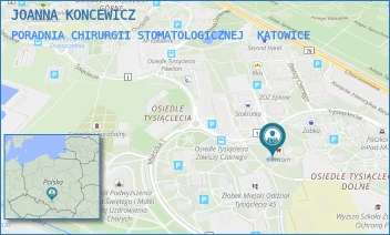 PORADNIA CHIRURGII STOMATOLOGICZNEJ - JOANNA KONCEWICZ - UL. TYSIĄCLECIA 39,  KATOWICE