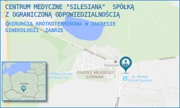 CHIRURGIA KRÓTKOTERMINOWA W ZAKRESIE GINEKOLOGII - CENTRUM MEDYCZNE "SILESIANA"  SPÓŁKĄ Z OGRANICZONĄ ODPOWIEDZIALNOŚCIĄ - UL. UL.SZYBOWA 2 A,  ZABRZE