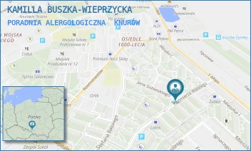 PORADNIA ALERGOLOGICZNA - KAMILLA BUSZKA-WIEPRZYCKA - UL. KAZIMIERZA WIELKIEGO 13,  KNURÓW