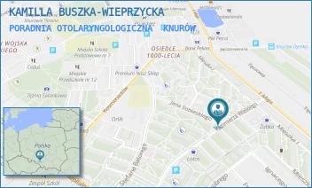 PORADNIA OTOLARYNGOLOGICZNA - KAMILLA BUSZKA-WIEPRZYCKA - UL. KAZIMIERZA WIELKIEGO 13,  KNURÓW