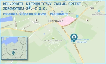 PORADNIA STOMATOLOGICZNA - MED-PROFIL NIEPUBLICZNY ZAKŁAD OPIEKI ZDROWOTNEJ SP. Z O.O. - UL. DWORCOWA 15,  PILCHOWICE