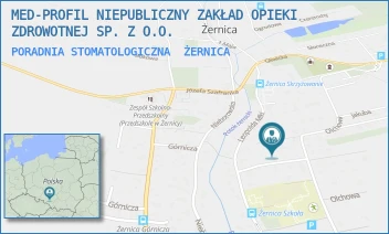 PORADNIA STOMATOLOGICZNA - MED-PROFIL NIEPUBLICZNY ZAKŁAD OPIEKI ZDROWOTNEJ SP. Z O.O. - UL. OLCHOWA 16 C,  ŻERNICA