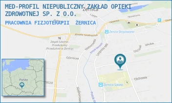 PRACOWNIA FIZJOTERAPII - MED-PROFIL NIEPUBLICZNY ZAKŁAD OPIEKI ZDROWOTNEJ SP. Z O.O. - UL. OLCHOWA 16C,  ŻERNICA