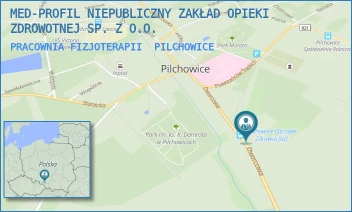 PRACOWNIA FIZJOTERAPII - MED-PROFIL NIEPUBLICZNY ZAKŁAD OPIEKI ZDROWOTNEJ SP. Z O.O. - UL. DWORCOWA 15,  PILCHOWICE