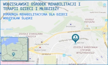 PORADNIA REHABILITACYJNA DLA DZIECI - WODZISŁAWSKI OŚRODEK REHABILITACJI I TERAPII DZIECI I MŁODZIEŻY - UL. KARDYNAŁA STEFANA WYSZYŃSKIEGO 20,  WODZISŁAW ŚLĄSKI