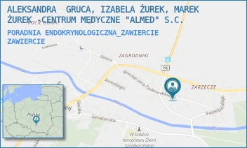 PORADNIA ENDOKRYNOLOGICZNA_ZAWIERCIE - ALEKSANDRA  GRUCA, IZABELA ŻUREK, MAREK ŻUREK -CENTRUM MEDYCZNE "ALMED" S.C. - UL. IGNACEGO PADEREWSKIEGO 25,  ZAWIERCIE