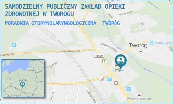PORADNIA OTORYNOLARYNGOLOGICZNA - SAMODZIELNY PUBLICZNY ZAKŁAD OPIEKI ZDROWOTNEJ W TWOROGU - UL. ZAMKOWA 6,  TWORÓG