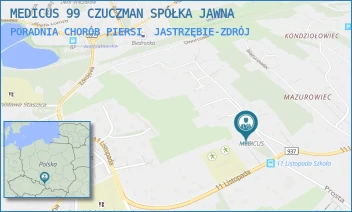 PORADNIA CHORÓB PIERSI - MEDICUS 99 CZUCZMAN SPÓŁKA JAWNA - UL. DWORCOWA 1D,  JASTRZĘBIE-ZDRÓJ
