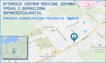 PORADNIA GINEKOLOGICZNO-POŁOŻNICZA - BYTOMSKIE CENTRUM MEDYCZNE JEDYNKA SPÓŁKA Z OGRANICZONĄ ODPOWIEDZIALNOŚCIĄ - BYTOMSKA 46-48,  ZABRZE