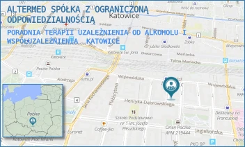 PORADNIA TERAPII UZALEŻNIENIA OD ALKOHOLU I WSPÓŁUZALEŻNIENIA - ALTERMED SPÓŁKA Z OGRANICZONĄ ODPOWIEDZIALNOŚCIĄ - UL. PODGÓRNA 4,  KATOWICE