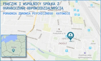 PORADNIA ZDROWIA PSYCHICZNEGO - FRĄCZYK I WSPÓLNICY SPÓŁKA Z OGRANICZONĄ ODPOWIEDZIALNOŚCIĄ - UL. ZADOLE 30,  KATOWICE