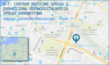 ODDZIAŁ GASTROENTEROLOGICZNY - H-T. CENTRUM MEDYCZNE SPÓŁKA Z OGRANICZONĄ ODPOWIEDZIALNOŚCIĄ SPÓŁKA KOMANDYTOWA - UL. AL. BIELSKA 105,  TYCHY
