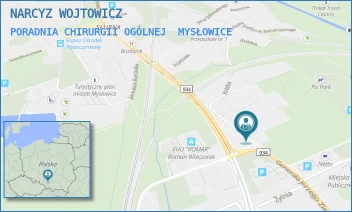 PORADNIA CHIRURGII OGÓLNEJ - NARCYZ WOJTOWICZ - UL. GEN.ZIĘTKA 74C,  MYSŁOWICE