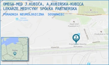 PORADNIA NEUROLOGICZNA - OMEGA-MED J.KUBICA, A.KUBIŃSKA-KUBICA LEKARZE MEDYCYNY SPÓŁKA PARTNERSKA - UL. NIWECKA 18,  SOSNOWIEC