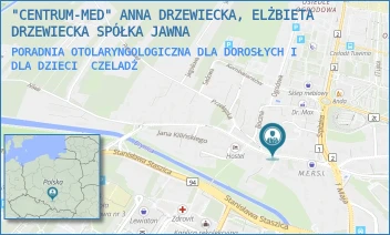 PORADNIA OTOLARYNGOLOGICZNA DLA DOROSŁYCH I DLA DZIECI - "CENTRUM-MED" ANNA DRZEWIECKA, ELŻBIETA DRZEWIECKA SPÓŁKA JAWNA - UL. BYTOMSKA 50,  CZELADŹ