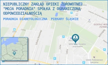 PORADNIA DIABETOLOGICZNA - NIEPUBLICZNY ZAKŁAD OPIEKI ZDROWOTNEJ "MOJA PORADNIA" SPÓŁKA Z OGRANICZONĄ ODPOWIEDZIALNOŚCIĄ - UL. CICHA 23,  PIEKARY ŚLĄSKIE