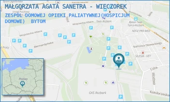ZESPÓL DOMOWEJ OPIEKI PALIATYWNEJ(HOSPICJUM DOMOWE) - MAŁGORZATA AGATA SANETRA - WIECZOREK - UL. JULIANA TUWIMA 5,  BYTOM
