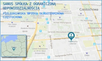 PIELĘGNIARSKA OPIEKA DŁUGOTERMINOWA - SANUS SPÓŁKA Z OGRANICZONĄ ODPOWIEDZIALNOŚCIĄ - UL. KOPERNIKA 45,  CZĘSTOCHOWA