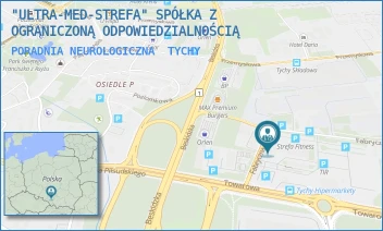 PORADNIA NEUROLOGICZNA - "ULTRA-MED-STREFA" SPÓŁKA Z OGRANICZONĄ ODPOWIEDZIALNOŚCIĄ - UL. FABRYCZNA 2,  TYCHY