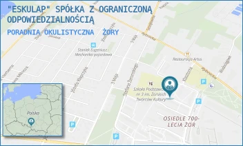 PORADNIA OKULISTYCZNA - "ESKULAP" SPÓŁKA Z OGRANICZONĄ ODPOWIEDZIALNOŚCIĄ - UL. OS.700-LECIA ŻOR PU15,  ŻORY