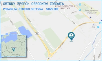 PORADNIA GINEKOLOGICZNA - GMINNY ZESPÓŁ OŚRODKÓW ZDROWIA - UL. DWORCOWA 21,  WOŹNIKI