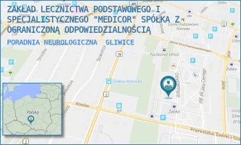PORADNIA NEUROLOGICZNA - ZAKŁAD LECZNICTWA PODSTAWOWEGO I SPECJALISTYCZNEGO "MEDICOR" SPÓŁKA Z OGRANICZONĄ ODPOWIEDZIALNOŚCIĄ - UL. CICHOCIEMNYCH 14,  GLIWICE