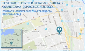 PORADNIA GINEKOLOGICZNO-POŁOŻNICZA - BESKIDZKIE CENTRUM MEDYCZNE SPÓŁKA Z OGRANICZONĄ ODPOWIEDZIALNOŚCIĄ - UL. JAROSŁAWA DĄBROWSKIEGO 3/1,  BIELSKO-BIAŁA
