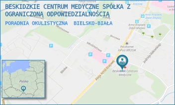 PORADNIA OKULISTYCZNA - BESKIDZKIE CENTRUM MEDYCZNE SPÓŁKA Z OGRANICZONĄ ODPOWIEDZIALNOŚCIĄ - UL. MŁODZIEŻOWA 21,  BIELSKO-BIAŁA