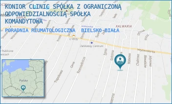 PORADNIA REUMATOLOGICZNA - KONIOR CLINIC SPÓŁKA  KOMANDYTOWA - UL. PSZENNA 11,  BIELSKO-BIAŁA