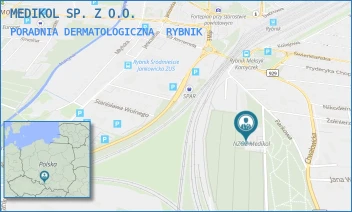 PORADNIA DERMATOLOGICZNA - MEDIKOL SP. Z O.O. - UL. PARKOWA 4A,  RYBNIK