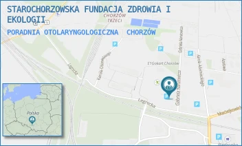 PORADNIA OTOLARYNGOLOGICZNA - STAROCHORZOWSKA FUNDACJA ZDROWIA I EKOLOGII - UL. NARUTOWICZA 3,  CHORZÓW