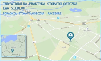 PORADNIA STOMATOLOGICZNA - INDYWIDUALNA PRAKTYKA STOMATOLOGICZNA EWA SIEDLOK - UL. GEN. JÓZEFA BEMA 1/1,  RACIBÓRZ