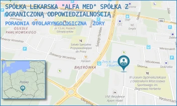 PORADNIA OTOLARYNGOLOGICZNA - SPÓŁKA LEKARSKA "ALFA MED" SPÓŁKA Z OGRANICZONĄ ODPOWIEDZIALNOŚCIĄ - UL. PROMIENNA 1,  ŻORY