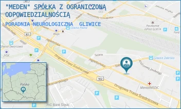 PORADNIA NEUROLOGICZNA - "MEDEN" SPÓŁKA Z OGRANICZONĄ ODPOWIEDZIALNOŚCIĄ - UL. ZABRSKA 6,  GLIWICE