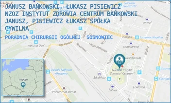 PORADNIA CHIRURGII OGÓLNEJ - JANUSZ BAŃKOWSKI, MARIUSZ PISIEWICZ -  NZOZ INSTYTUT ZDROWIA CENTRUM BAŃKOWSKI JANUSZ, PISIEWICZ MARIUSZ SPÓŁKA CYWILNA - UL. TEATRALNA 10,  SOSNOWIEC