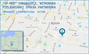 PORADNIA LOGOPEDYCZNA - "OP-MED" CHRABĄSZCZ, WITKOWSKA - PIELĘGNIARKI SPÓŁKA PARTNERSKA - UL. ANTONIEGO JÓZEFCZAKA 38,  BYTOM