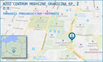 PORADNIA PRELUKSACYJNA - CENTRUM MEDYCZNE - GRANICZNA SPÓŁKA Z OGRANICZONĄ ODPOWIEDZIALNOŚCIĄ - UL. GRANICZNA 45,  KATOWICE