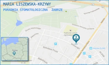 PORADNIA STOMATOLOGICZNA - MARIA LISZEWSKA-KRZYWY - UL. PŁK. FRANCISZKA NIEPOKÓLCZYCKIEGO 28,  ZABRZE