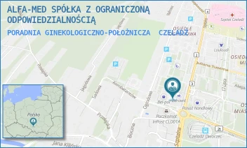 PORADNIA GINEKOLOGICZNO-POŁOŻNICZA - ALFA-MED SPÓŁKA Z OGRANICZONĄ ODPOWIEDZIALNOŚCIĄ - UL. SZPITALNA 11,  CZELADŹ