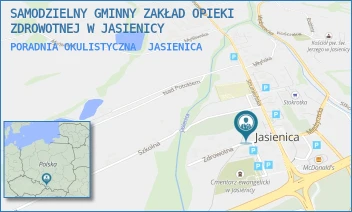 PORADNIA OKULISTYCZNA - SAMODZIELNY GMINNY ZAKŁAD OPIEKI ZDROWOTNEJ W JASIENICY - UL. JASIENICA 845,  JASIENICA