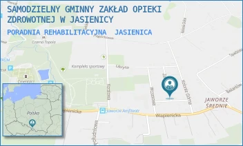 PORADNIA REHABILITACYJNA - SAMODZIELNY GMINNY ZAKŁAD OPIEKI ZDROWOTNEJ W JASIENICY - UL. ZDROWOTNA 4,  JASIENICA