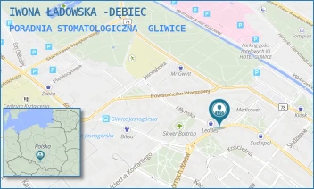 PORADNIA STOMATOLOGICZNA - IWONA ŁADOWSKA -DĘBIEC - DOLNYCH WAŁÓW 20/3,  GLIWICE