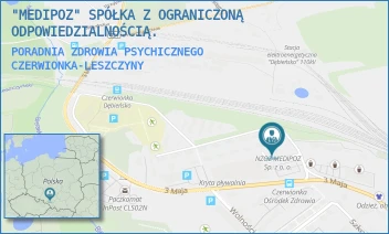 PORADNIA ZDROWIA PSYCHICZNEGO - "MEDIPOZ" SPÓŁKA Z OGRANICZONĄ ODPOWIEDZIALNOŚCIĄ. - UL. 3 MAJA 36C,  CZERWIONKA-LESZCZYNY