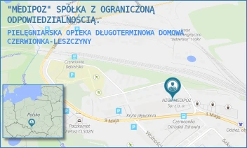 PIELĘGNIARSKA OPIEKA DŁUGOTERMINOWA DOMOWA - "MEDIPOZ" SPÓŁKA Z OGRANICZONĄ ODPOWIEDZIALNOŚCIĄ. - UL. 3 MAJA 36C,  CZERWIONKA-LESZCZYNY