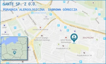 PORADNIA ALERGOLOGICZNA - SANTE SP. Z O.O. - UL. MARCINA KASPRZAKA 26 A,  DĄBROWA GÓRNICZA