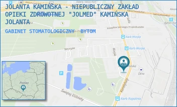 GABINET STOMATOLOGICZNY - JOLANTA KAMIŃSKA - NIEPUBLICZNY ZAKŁAD OPIEKI ZDROWOTNEJ "JOLMED" KAMIŃSKA JOLANTA - UL. KONSTYTUCJI 89,  BYTOM