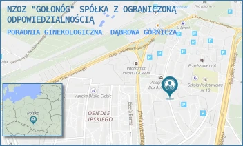 PORADNIA GINEKOLOGICZNA - NZOZ "GOŁONÓG" SPÓŁKA Z OGRANICZONĄ ODPOWIEDZIALNOŚCIĄ - UL. JÓZEFA CIESZKOWSKIEGO 12 A,  DĄBROWA GÓRNICZA