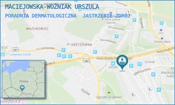 PORADNIA DERMATOLOGICZNA - MACIEJOWSKA-WOŹNIAK URSZULA - WIELKOPOLSKA 2A,  JASTRZĘBIE-ZDRÓJ
